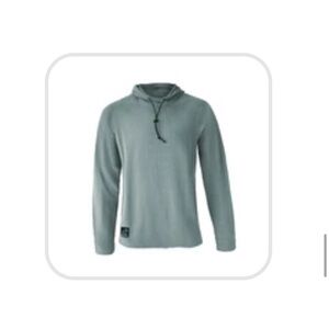 Skygoat Men's Medium CAMP Hoodie Microgrid Fleece NWT Sage Green Pockets